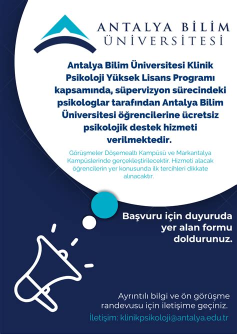 Gelişim üniversitesi klinik psikoloji yüksek lisans ekşi