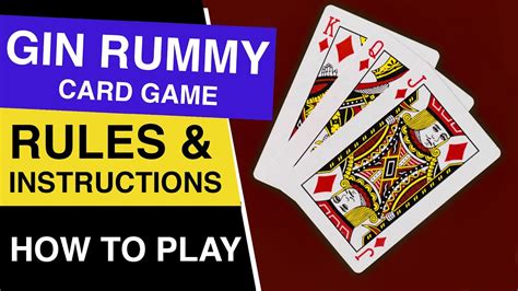 Gin Rummy Card Game Instructions