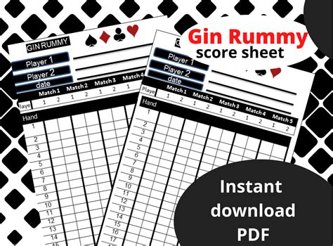 Gin Scorecard