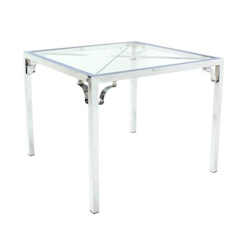 Glass Top Game Table