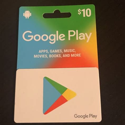 Google Play 10 Dollar Gift Card