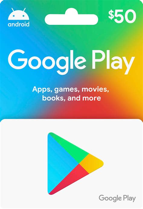 Google Play 50 Dollar Card