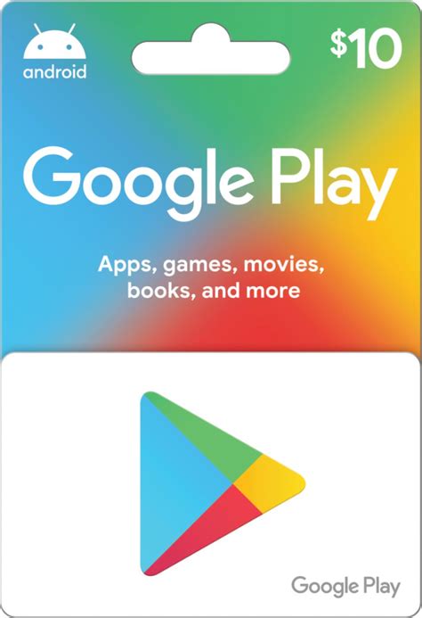 Google Play Digital Gift Card $10