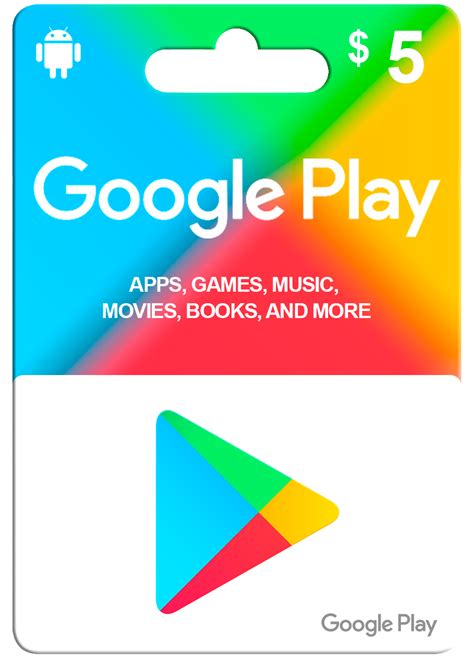 Google Play Gift Card 5 Euro Free