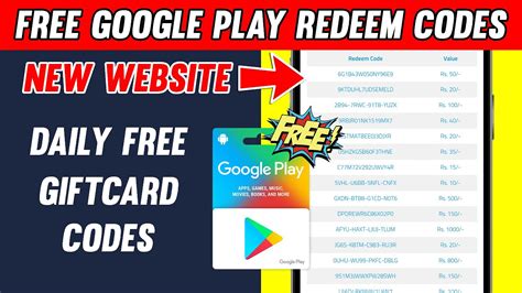 Google Play Redeem Codes Unused