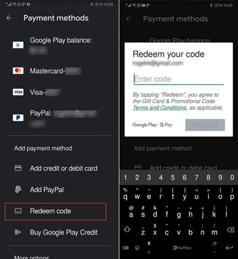 Google Play Store Payment Method