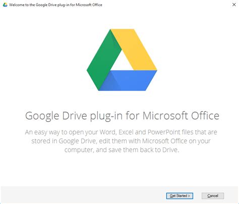 Google drive plug in for microsoft office download