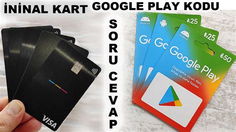 Google play store ininal kart ekleme