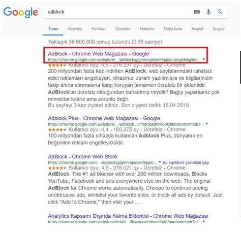 Google reklamlarını engelleme