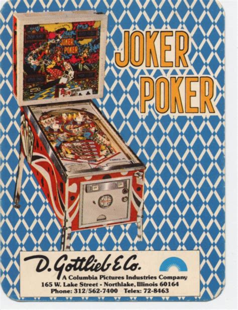 Gottlieb Joker Poker