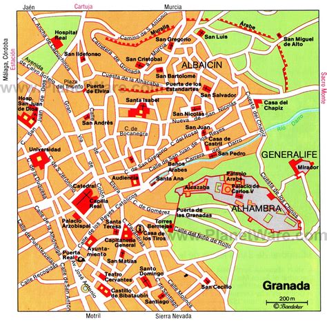 Granada Spain Map