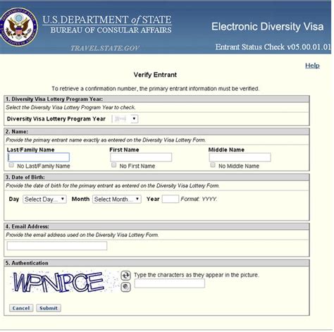 Green Card Lottery Application