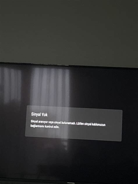 Grundig tv sinyal yok