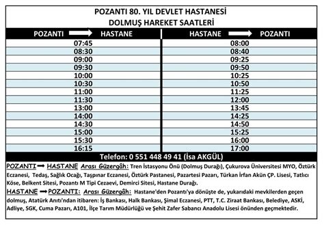 Hürriyet diş hastanesi otobüs saatleri