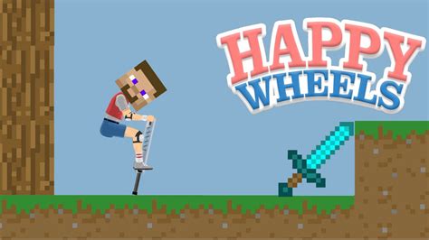 Happy Wheels kartı minecraft oyna