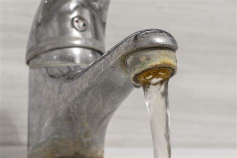 Hard Water Deposits On Faucets