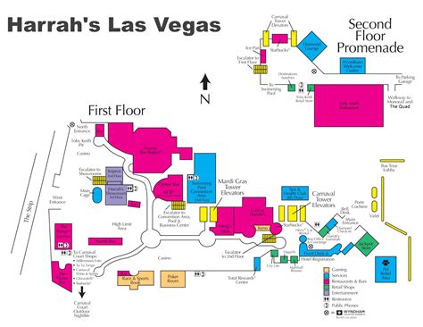 Harrah's Casino Hotel Map