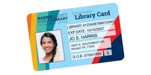Harris Public Library Card