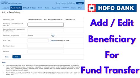 Hdfc Money Transfer Charges