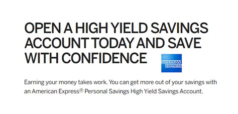 High Yield Savings Account Amex