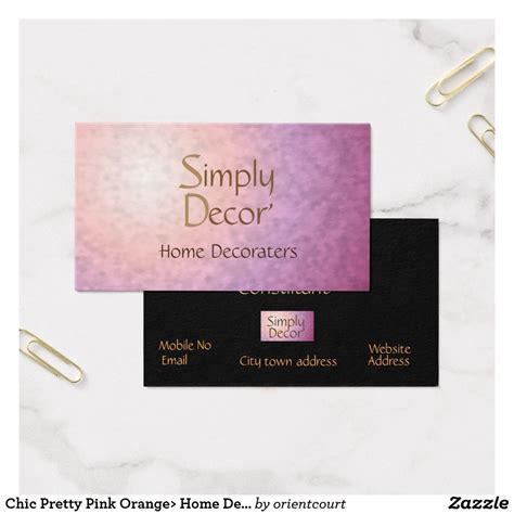 Home Decor Business Cards
