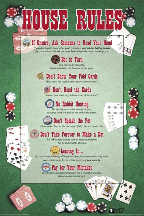 Home Poker Night Rules