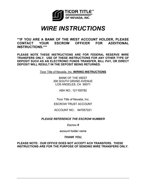 How To Confirm Wire Instructions