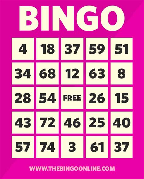 How To Play Bingo Card