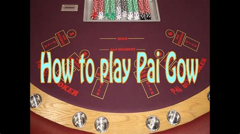 How To Play Pai Gow Poker