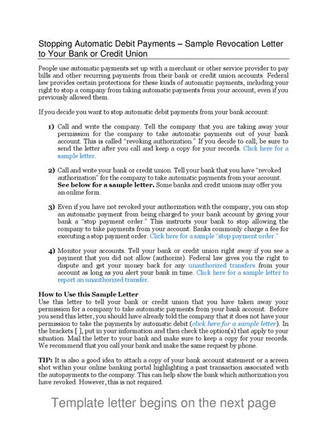 How To Stop Debit Payments