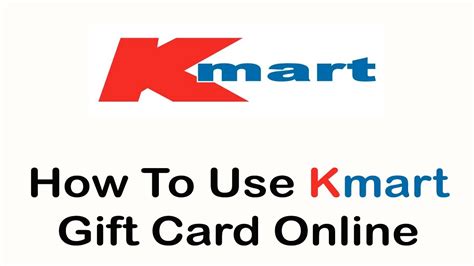 How To Use Gift Card Online Kmart