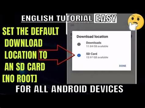 How to change default download path android