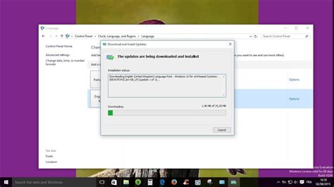 How to download windows 10 language pack