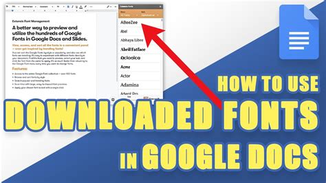 How to use fonts downloaded from internet