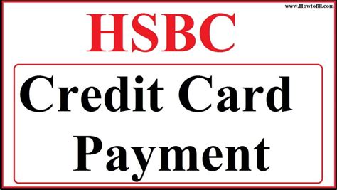 Hsbc Credit Card Bill Payment India