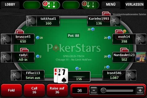 IPhone üçün Pokerstars proqramı