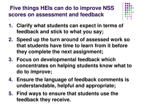 Improving Nss Scores