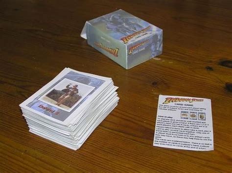 Indiana Jones Card Game Rules