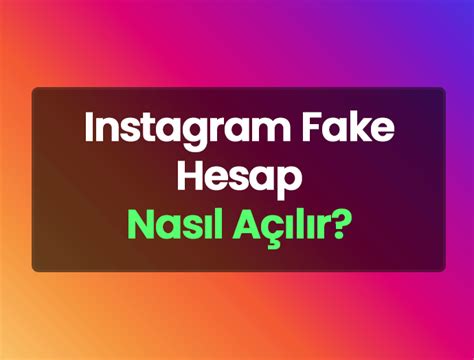 Instagram fake hesap isimleri