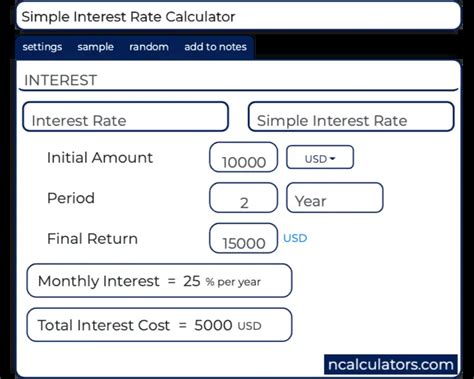 Interest Rate Calculator Deposit Account