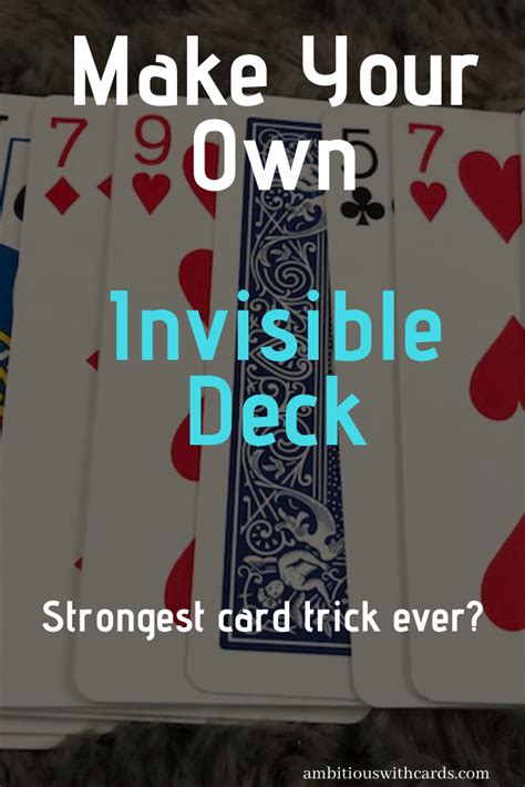 Invisible Deck Of Cards Trick