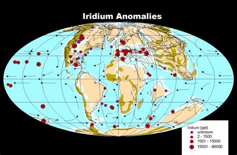 Iridium Deposits On Earth