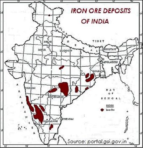 Iron Ore In India Map