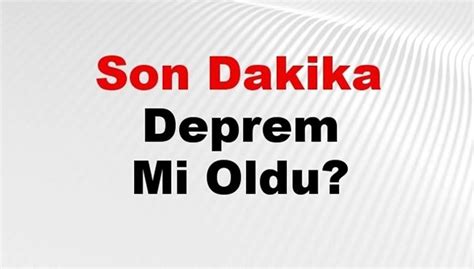 Istanbul da deprem mi oldu son dakika 2017