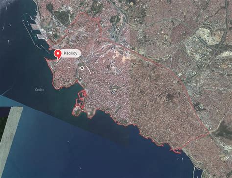 Istanbul kadıköy uydu görüntüsü