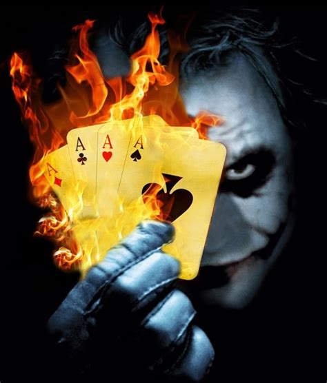 Joker Holding Cards