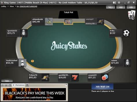 Juicy Stakes Poker Bonus Code