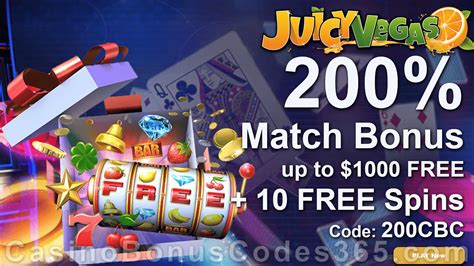 Juicy Vegas Bonus Code 2021