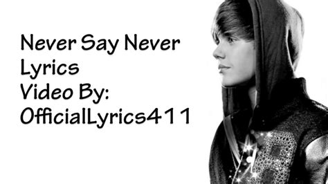 Justin bieber never say never lyrics free download