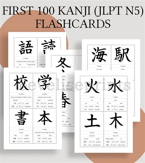 Kanji Flash Cards Printable
